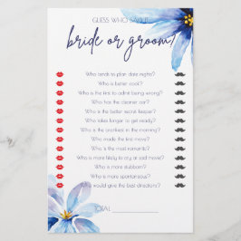 Jogo de Chá de panela Minimalista com Flor Azul-ma