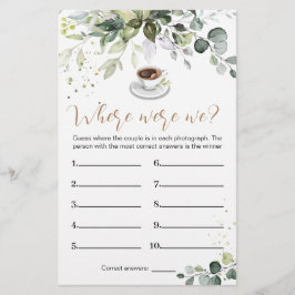 Jogo De chá de panela Onde Estávamos Com O Folheto