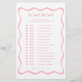 Jogo De Chá de panela Rosa Onda Ele Disse Que Ela