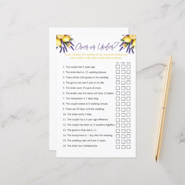 Jogo de Chá de panela "Sobre e Abaixo" com Lemon (Frente/Verso In Situ)