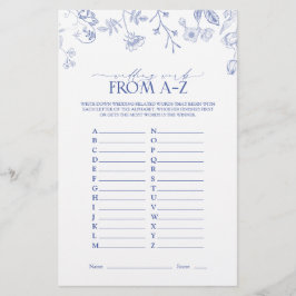 Jogo de Chá de panela Vitoriano Azul e Branco