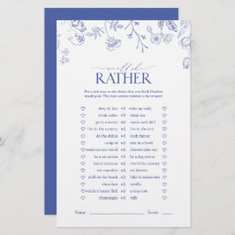 Jogo de Chá de panela Vitoriano Azul e Branco