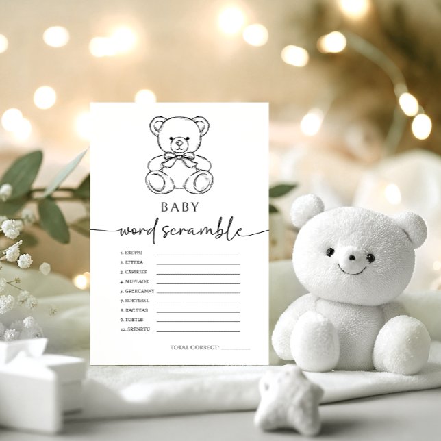 Jogo de Chá do Bear Bear Beard Scramble Boy (Criador carregado)