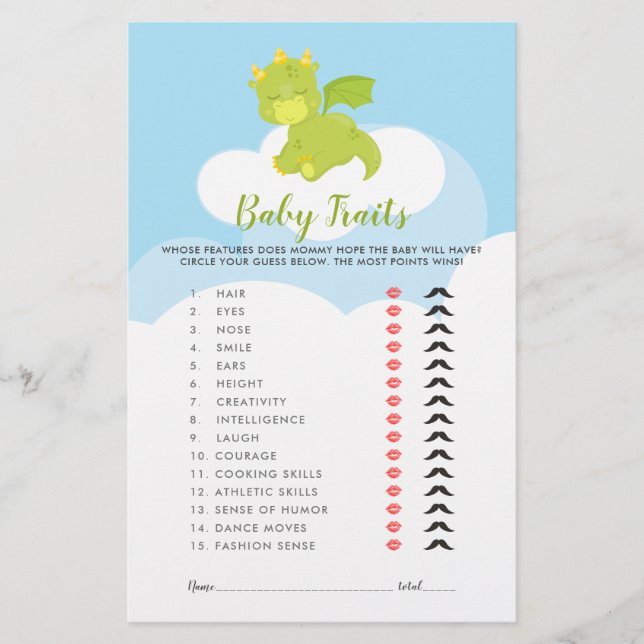 Jogo de Chá do Dragão Menino Scramble (Frente)