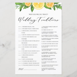 Jogo de Chá sobre Tradição de Casamento de Limões 