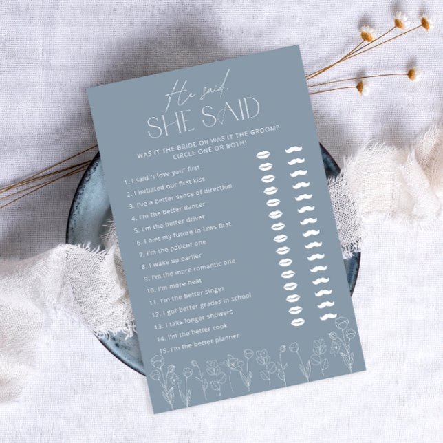 Jogo de Chuva de Noiva com Letra Floral Azul Empoe (Criador carregado)