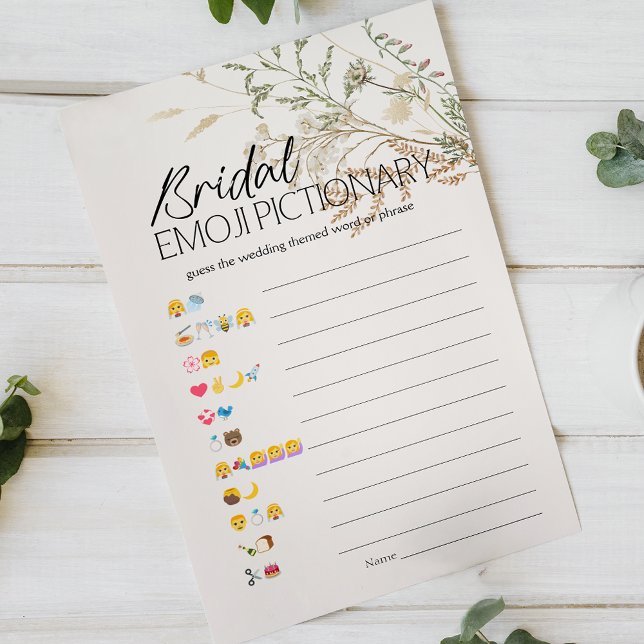 Jogo de Chuva de Presentes Emoji Pictionary Floral (Criador carregado)