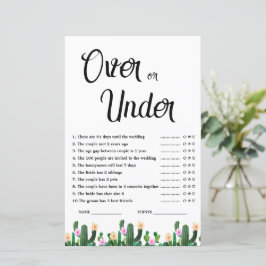 Jogo de Chuveiro de Noiva com Cactos Mexicanos Aci