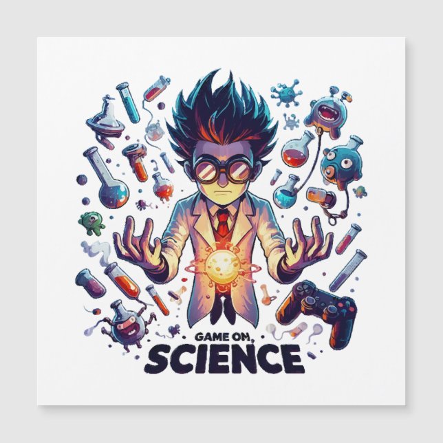 Jogo de Concoção Química Ligado, Tema Ciência (Frente)