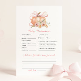 Jogo de Conselhos de Pumpkin sobre Chás de fraldas