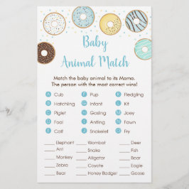 Jogo de Correspondência Animal do Chá de fraldas R
