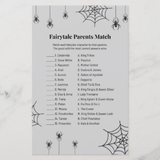 Jogo de Correspondência Conto de Fadas Minimalista