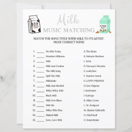 Jogo de Correspondência de Música Leiteira