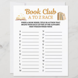 Jogo de Corrida de A a Z do Clube do Livro