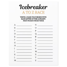 Jogo de Corrida de A a Z Icebreaker