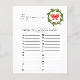 Jogo de corrida do nome do bebê de inverno