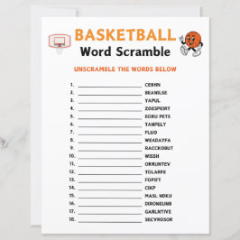 Jogo de Cramble de Basquete