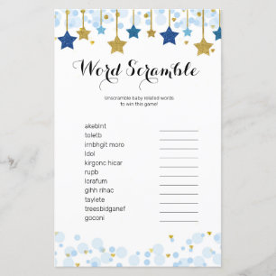 Jogo de Desembaralhar Palavras de Aquarela Twinkle