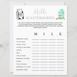 Jogo de dispersões de leite