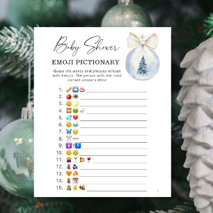 Jogo de emojis de decoração de árvore de inverno p