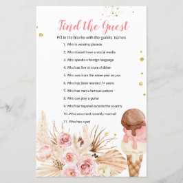 Jogo de encontrar o convidado do sorvete de grama