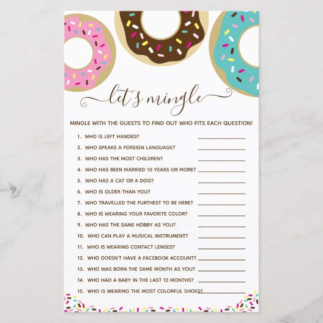 Jogo de Encontro: Donut Polvilhado Com Amor (Frente)