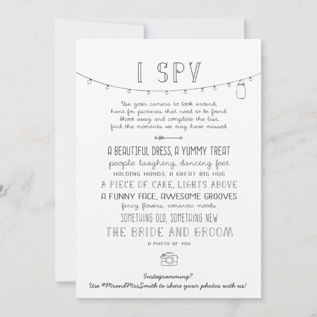 Jogo de espião de casamento editável no Instagram  (Frente)