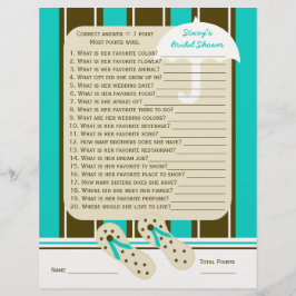 Jogo de Festa de Chá de casamento ou Noivado de Pr