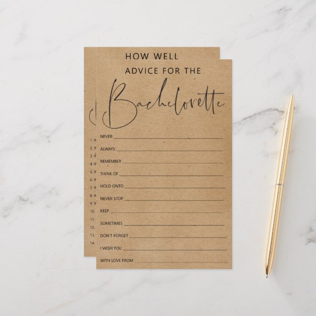 Jogo de Festa de solteira Duplo (Frente/Verso In Situ)