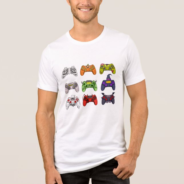 Jogo De Halloween No Chá, Camisa Do Controlador De (Frente)