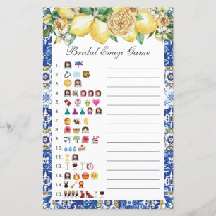 Jogo de Imagem de Chuveiro Nupcial Floral de Limão