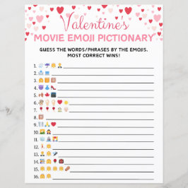 Jogo de Imagem Emoji de Filme de dia de os namorad