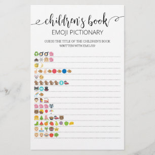 Jogo de Imagem Emoji do Livro Infantil com Respost