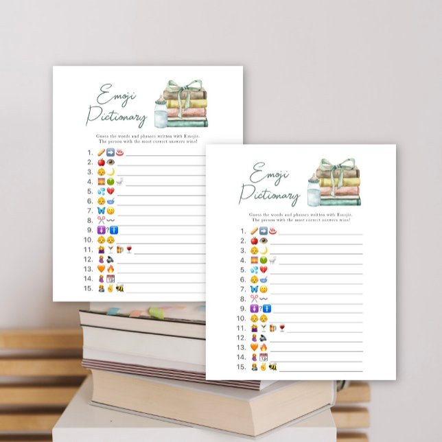 Jogo de imagens Emoji do chá de fraldas Storybook (Criador carregado)