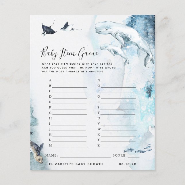 Jogo de Item Bebê | Jogo Chá de fraldas (Frente)