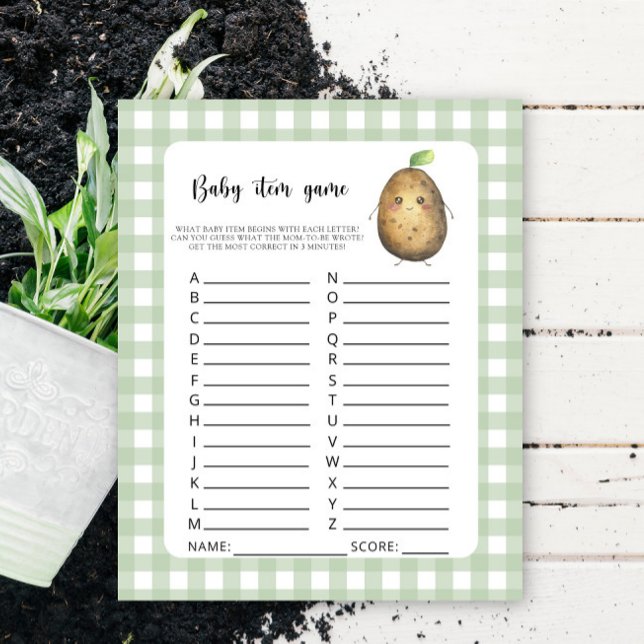 Jogo de Item de Batata. Jogo do chá de fraldas (Criador carregado)