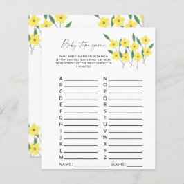 Jogo de Item de Bebê de Flores Selvagens. Jogo do