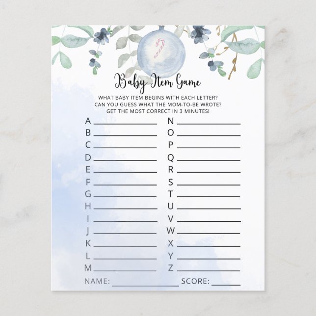 Jogo de Item de Bebê de Inverno. Jogo de Chá de Be (Frente)