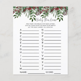 Jogo de Item de Bebê Evergreen. Jogo do chá de fra