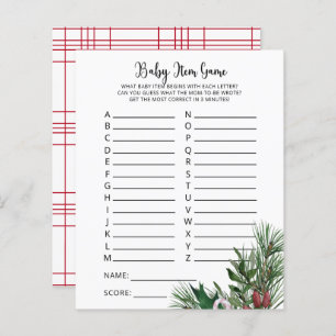 Jogo de Item de Bebê Evergreen. Jogo do chá de fra