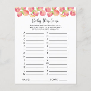 Jogo de Item de Bebê Peach. Jogo do chá de fraldas