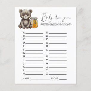 Jogo de Item de Bebê Urso. Jogo de Chá de Bebê