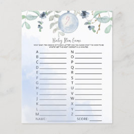 Jogo de Item de Inverno. Jogo do chá de fraldas