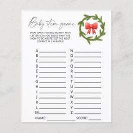 Jogo de Item de Inverno. Jogo do chá de fraldas