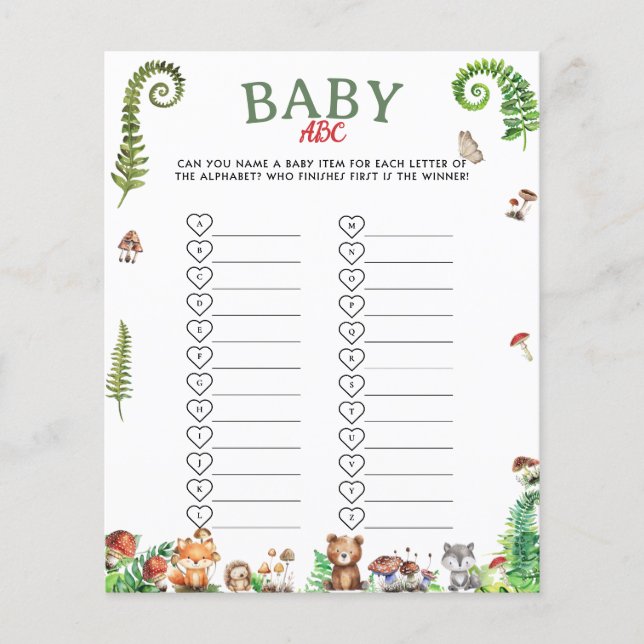 Jogo de itens para bebê ABC baby (Frente)