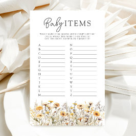 Jogo de Itens para Bebê de Chá de fraldas de Flor