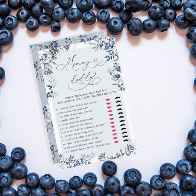 Jogo de Mamãe ou Chá de fraldas de mirtilo (Criador carregado)