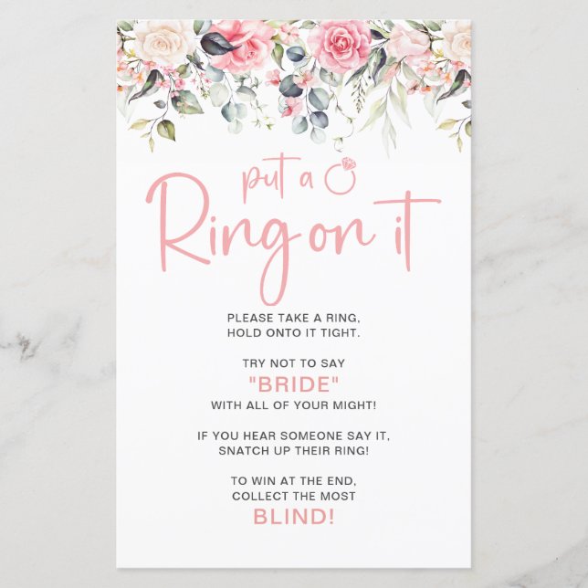 Jogo de Noivado - Ponha um Anel Nela (Frente)