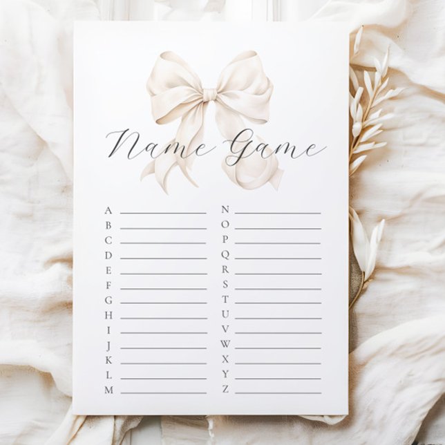 Jogo de nome do Chá de fraldas neutro (Criador carregado)