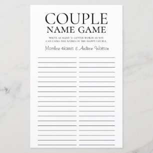 Jogo de Nomes de Casal LGBTQ Rústico